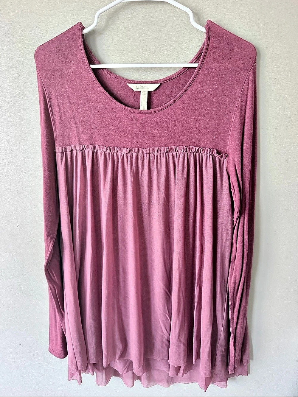 Matilda Jane Long Sleeve Tunic in Pink Size Small